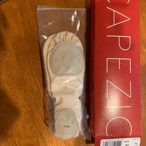 Capezio Hanami leather split sole pink ballet shoes 9.5 W *NEW*